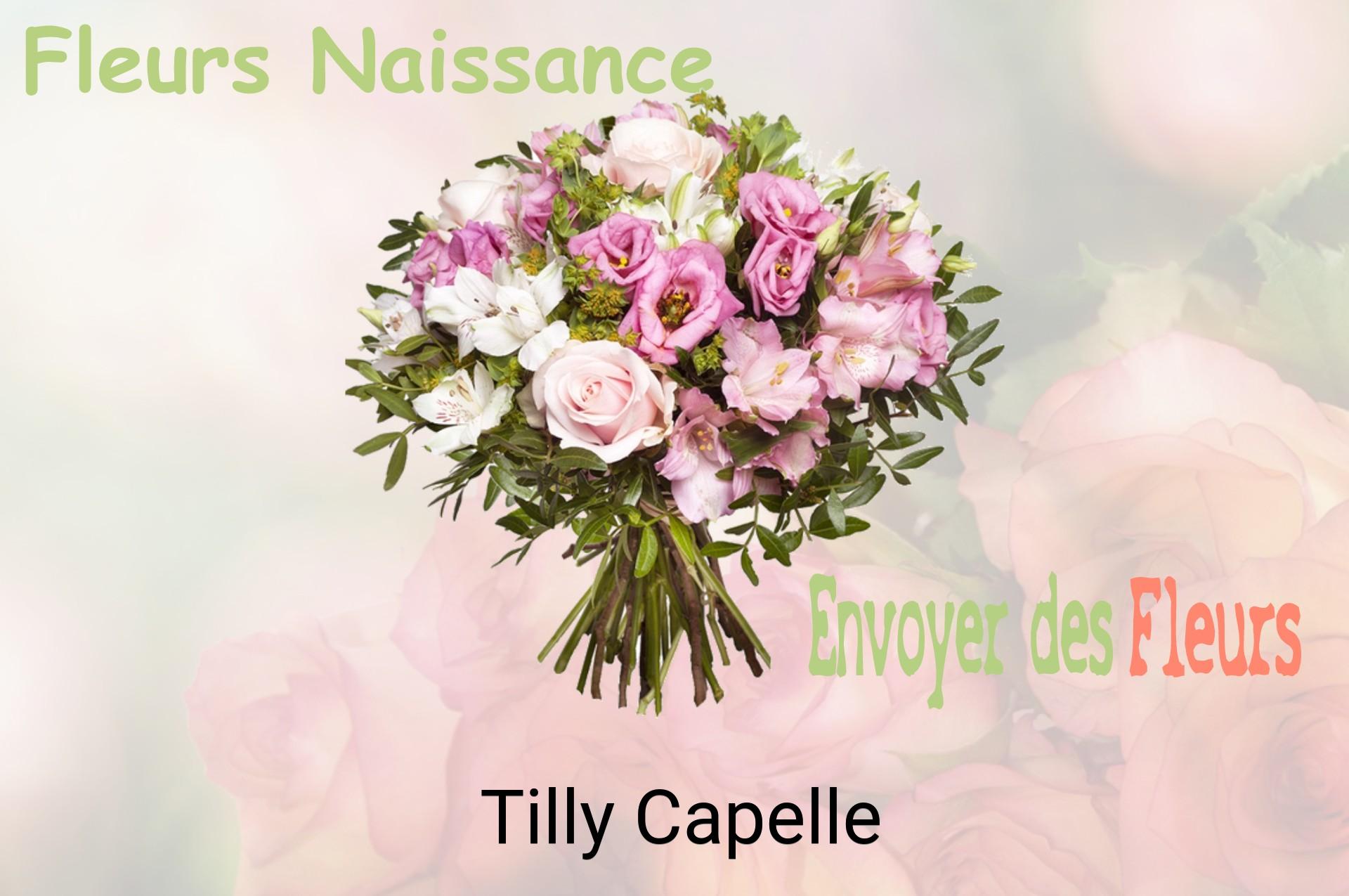 Bouquet de fleurs de naissance livré à Tilly-Capelle